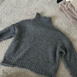 Anthropologie size XS grey knit sweater